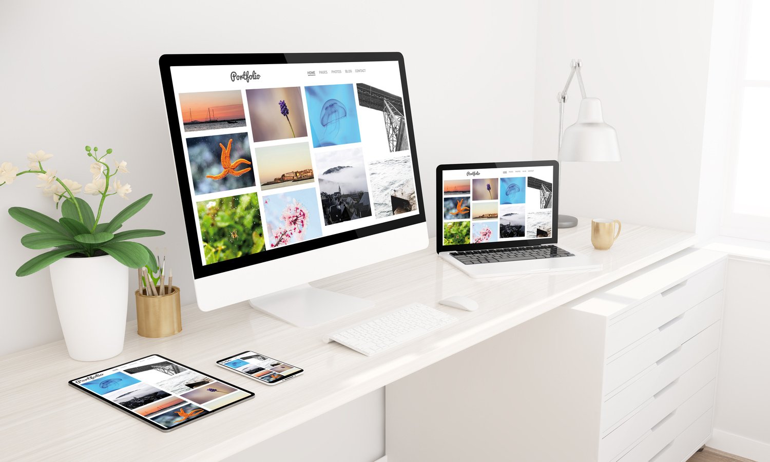 Responsive Devices Photo Portfolio